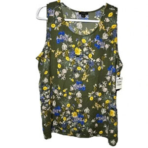 NWT Nordstrom Halogen Floral Tank Top